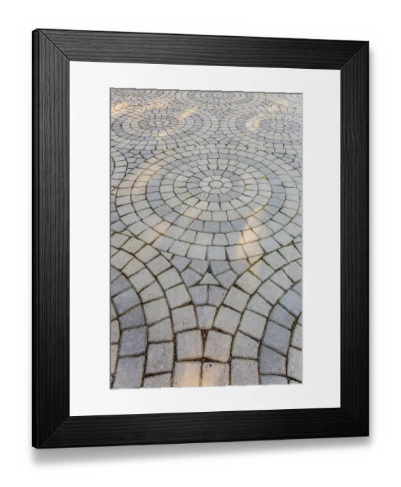 Framed Print : Romania, Alba. Artistic and abstract street paving stones Framed Print : Romania, Alba. Artistic and abstract street paving stones