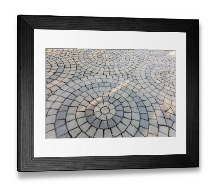 Framed Print : Romania, Alba. Artistic and abstract street paving stones Framed Print : Romania, Alba. Artistic and abstract street paving stones