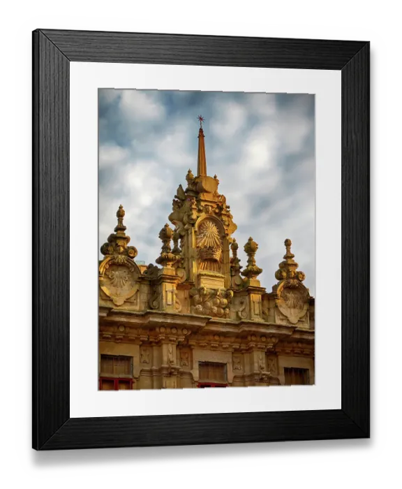 Framed Print : The baroque facade of the Casa del Cabildo, built in 1758 and located in the Plaza de las Platerias Framed Print : The baroque facade of the Casa del Cabildo, built in 1758 and located in the Plaza de las Platerias