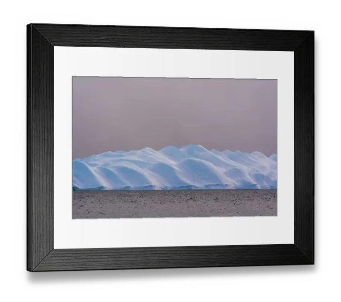 Framed Print : An iceberg in Ilulissat Icefjord, a UNESCO World Heritage Site, on a cloudy day. Ilulissat Icefjord, Ilulissat, Greenland Framed Print : An iceberg in Ilulissat Icefjord, a UNESCO World Heritage Site, on a cloudy day. Ilulissat Icefjord, Ilulissat, Greenland