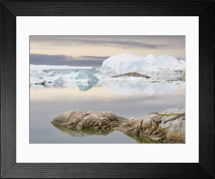 Framed Print : Ilulissat Icefjord also called Kangia or Ilulissat Kangerlua at Disko Bay. The Icefjord is listed as UNESCO World Heritage. Greenland, Danish Territory Framed Print : Ilulissat Icefjord also called Kangia or Ilulissat Kangerlua at Disko Bay. The Icefjord is listed as UNESCO World Heritage. Greenland, Danish Territory