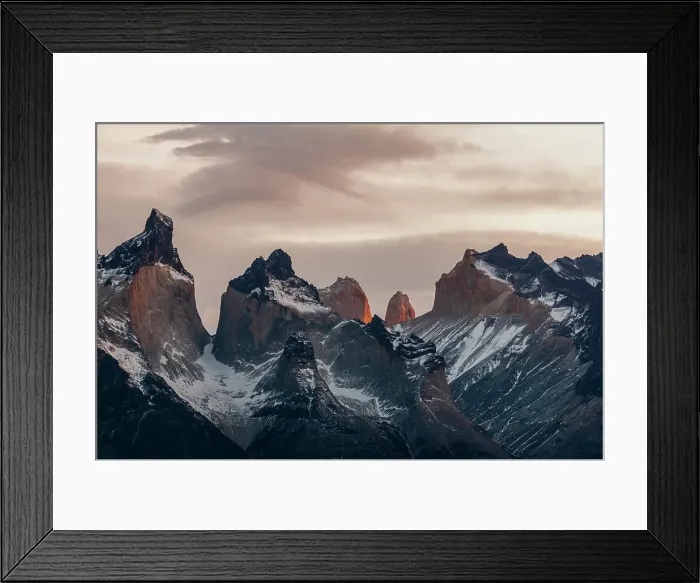 Framed Print : The granite towers of Cuernos del Paine. Ultima Esperanza, Chile Framed Print : The granite towers of Cuernos del Paine. Ultima Esperanza, Chile