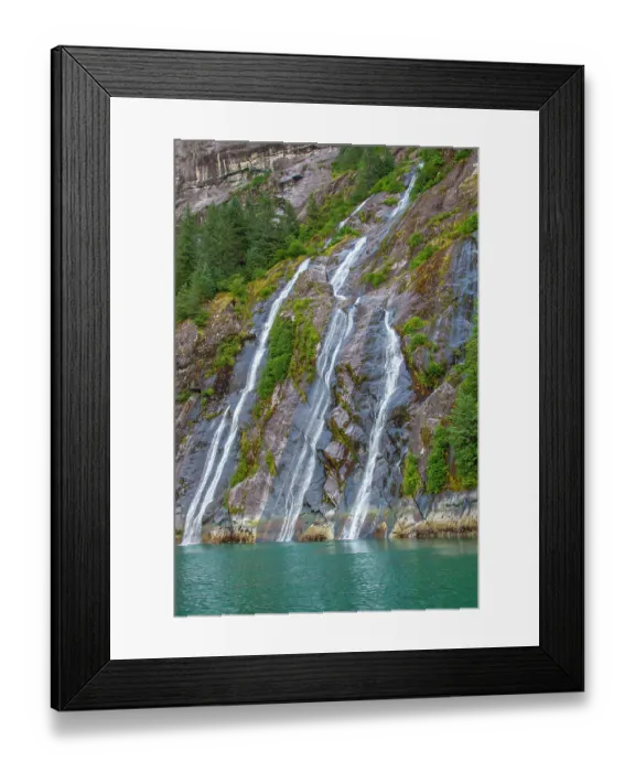 Framed Print : USA, Alaska, Tongass National Forest. Landscape with Fords Terror waterfall Framed Print : USA, Alaska, Tongass National Forest. Landscape with Fords Terror waterfall