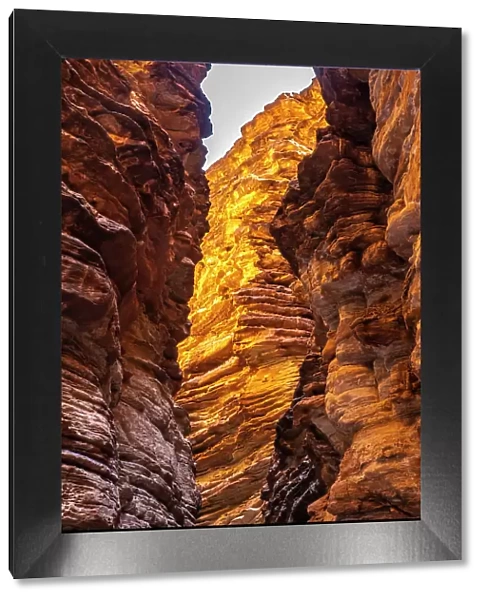 USA, Arizona, Grand Canyon National Park. Blacktail Canyon cliffs