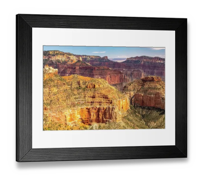 Framed Print : USA, Arizona, Grand Canyon National Park. Landscape from North Rim of Roosevelt Point Framed Print : USA, Arizona, Grand Canyon National Park. Landscape from North Rim of Roosevelt Point