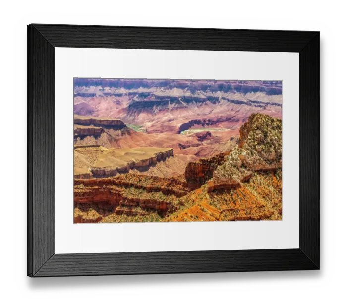 Framed Print : USA, Arizona, Grand Canyon National Park. Landscape from North Rim of Cape Royal