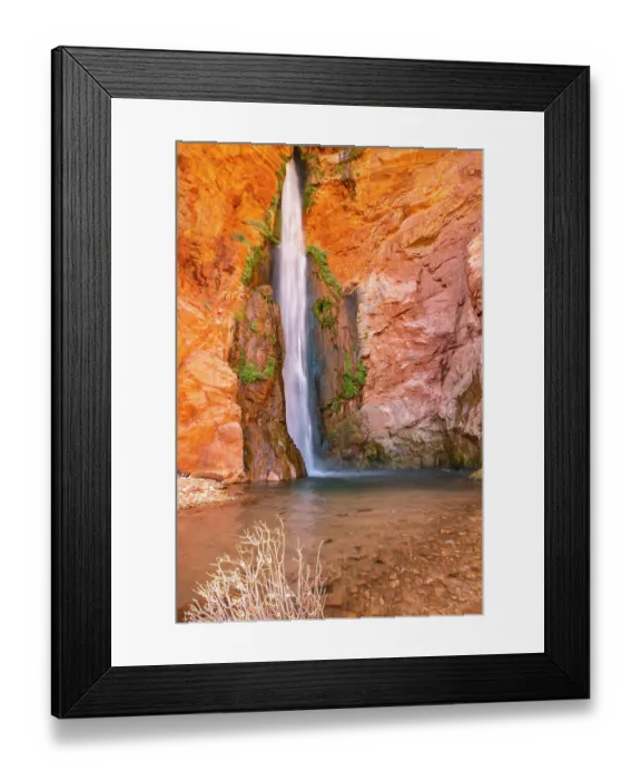 Framed Print : USA, Arizona, Grand Canyon National Park. Deer Creek Falls scenic Framed Print : USA, Arizona, Grand Canyon National Park. Deer Creek Falls scenic