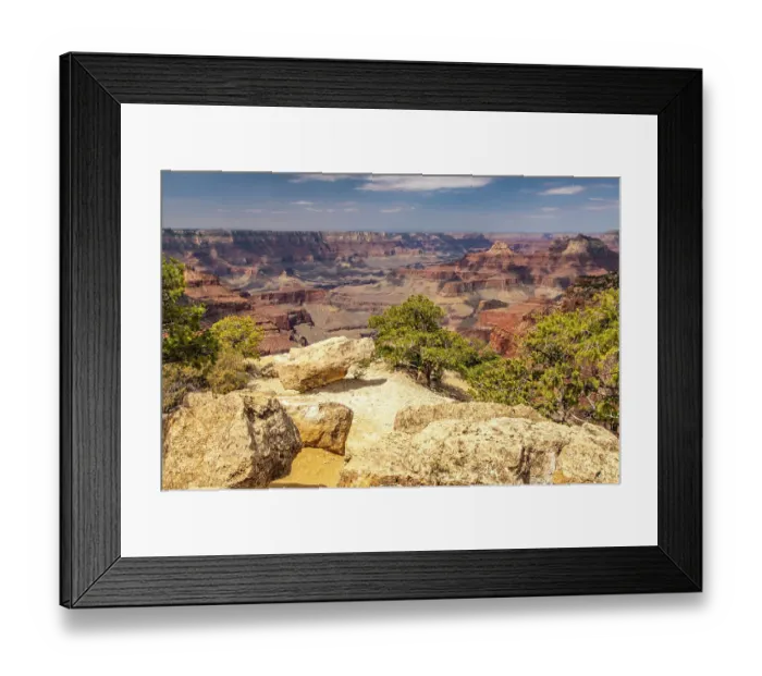 Framed Print : USA, Arizona, Grand Canyon National Park. Landscape from North Rim of Cape Royal