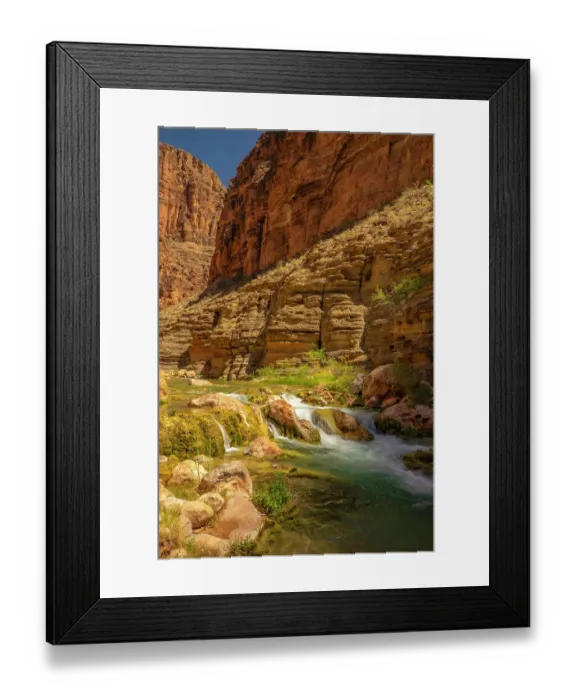 Framed Print : USA, Arizona, Grand Canyon National Park. Havasu Creek on Colorado River