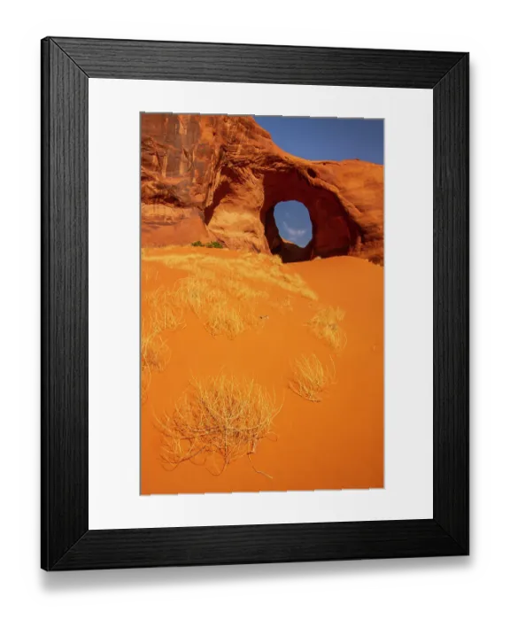 Framed Print : USA, Arizona, Monument Valley Navajo Tribal Park. Ear of the Wind arch in rock Framed Print : USA, Arizona, Monument Valley Navajo Tribal Park. Ear of the Wind arch in rock