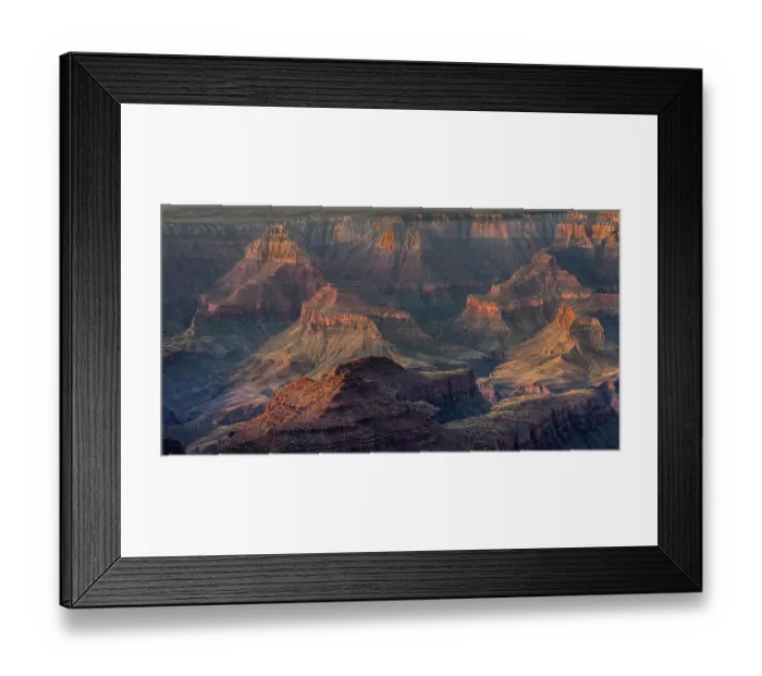 Framed Print : USA, Arizona, Grand Canyon National Park. Canyon panoramic at sunrise Framed Print : USA, Arizona, Grand Canyon National Park. Canyon panoramic at sunrise