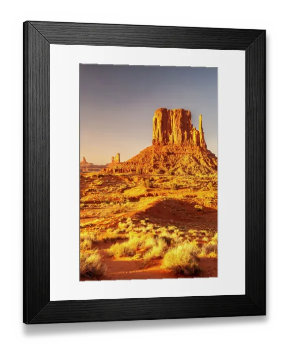 Framed Print : USA, Arizona, Monument Valley Navajo Tribal Park. The Mittens formations Framed Print : USA, Arizona, Monument Valley Navajo Tribal Park. The Mittens formations