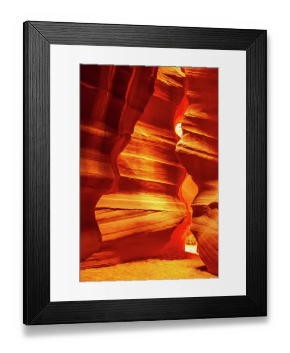 Framed Print : USA, Arizona, Lake Powell Navajo Tribal Park. Slot canyon in Upper Antelope Canyon