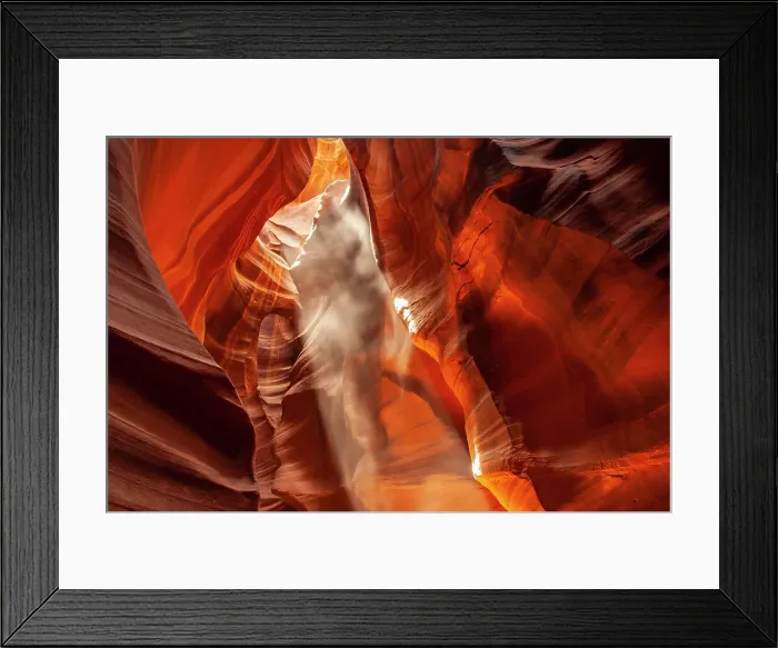 Framed Print : USA, Arizona, Lake Powell Navajo Tribal Park. Falling dust in Lower Antelope Canyon Framed Print : USA, Arizona, Lake Powell Navajo Tribal Park. Falling dust in Lower Antelope Canyon