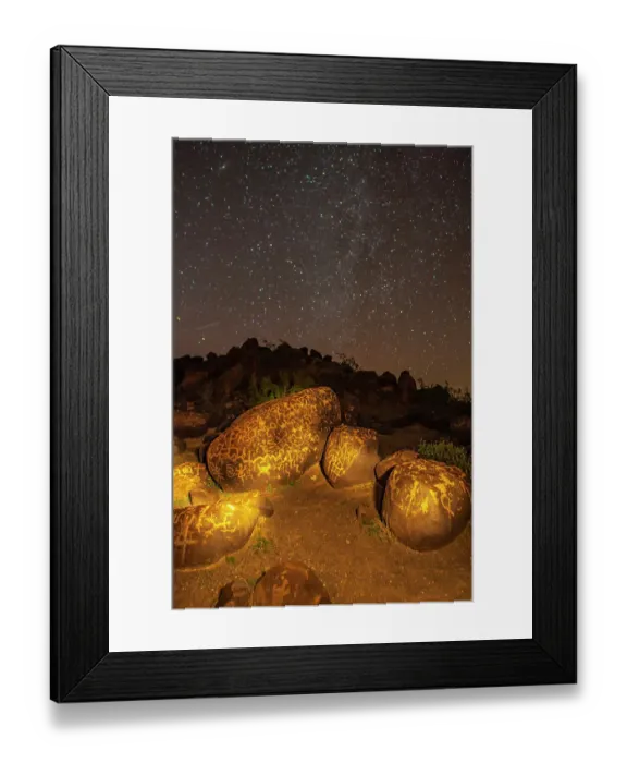 Framed Print : USA, Arizona, Painted Rock Petroglyph Site. Illuminated rock petroglyphs and starry night sky Framed Print : USA, Arizona, Painted Rock Petroglyph Site. Illuminated rock petroglyphs and starry night sky