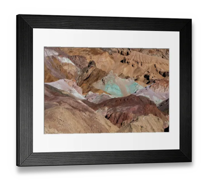 Framed Print : The Artist's Palette in the Death Valley National Park. California, USA Framed Print : The Artist's Palette in the Death Valley National Park. California, USA