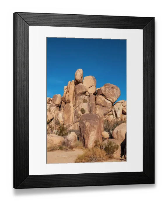 Framed Print : A rock formation in Hidden Valley in Joshua Tree National Park, California, USA Framed Print : A rock formation in Hidden Valley in Joshua Tree National Park, California, USA