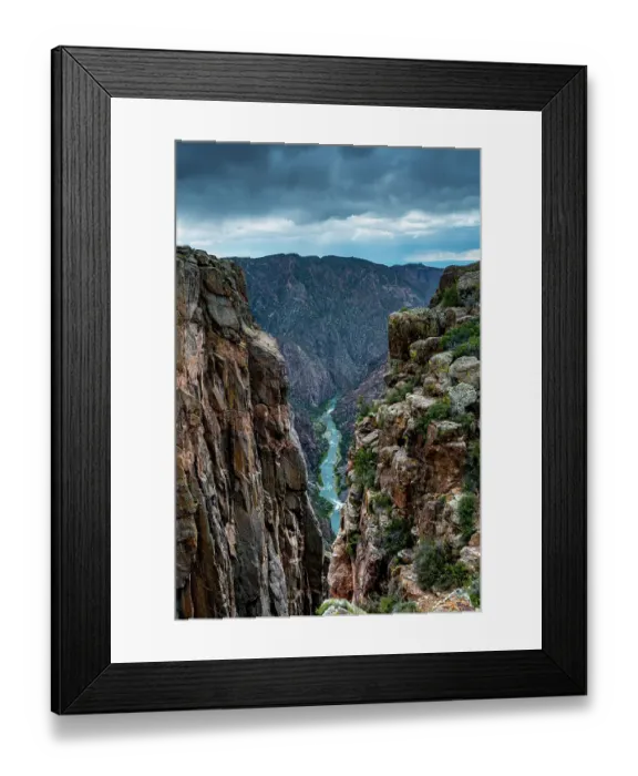 Framed Print : View of Black Canyon of the Gunnison National Park Framed Print : View of Black Canyon of the Gunnison National Park