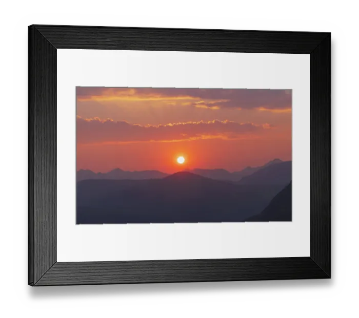 Framed Print : Colorado mountain sunset Framed Print : Colorado mountain sunset