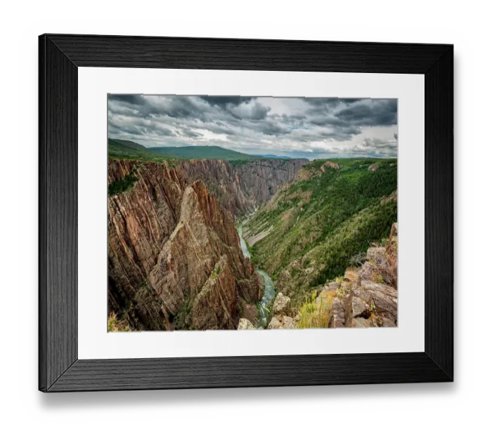 Framed Print : View of Black Canyon of the Gunnison National Park