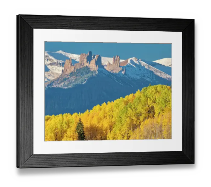 Framed Print : USA, Colorado. Ohio Pass and the Castles with autumn color Framed Print : USA, Colorado. Ohio Pass and the Castles with autumn color