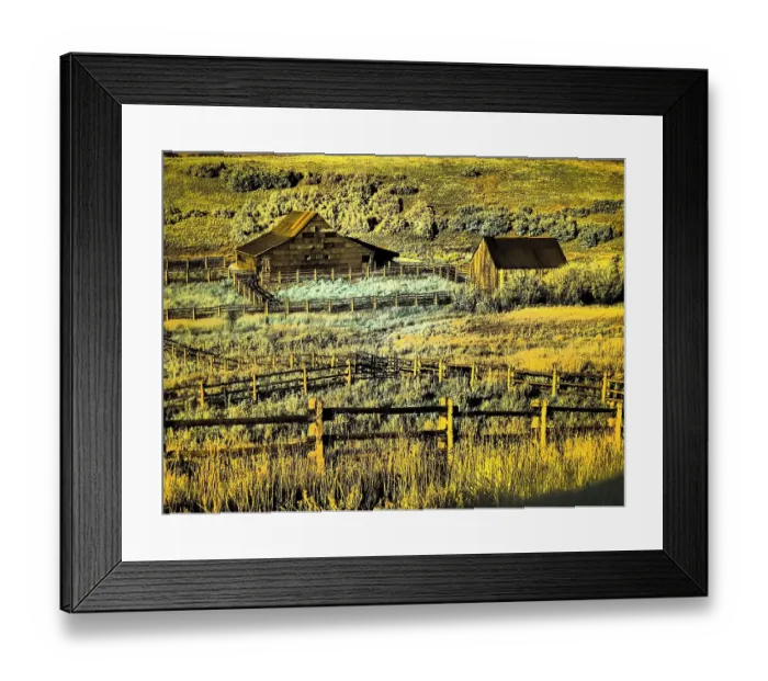 Framed Print : USA, Colorado. Infrared of old barn along Last Dollar Road Framed Print : USA, Colorado. Infrared of old barn along Last Dollar Road