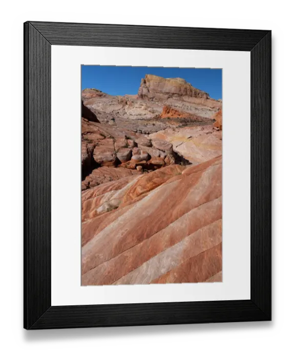 Framed Print : USA, Nevada. Abstract lines in the sandstone, Valley of Fire State Park Framed Print : USA, Nevada. Abstract lines in the sandstone, Valley of Fire State Park