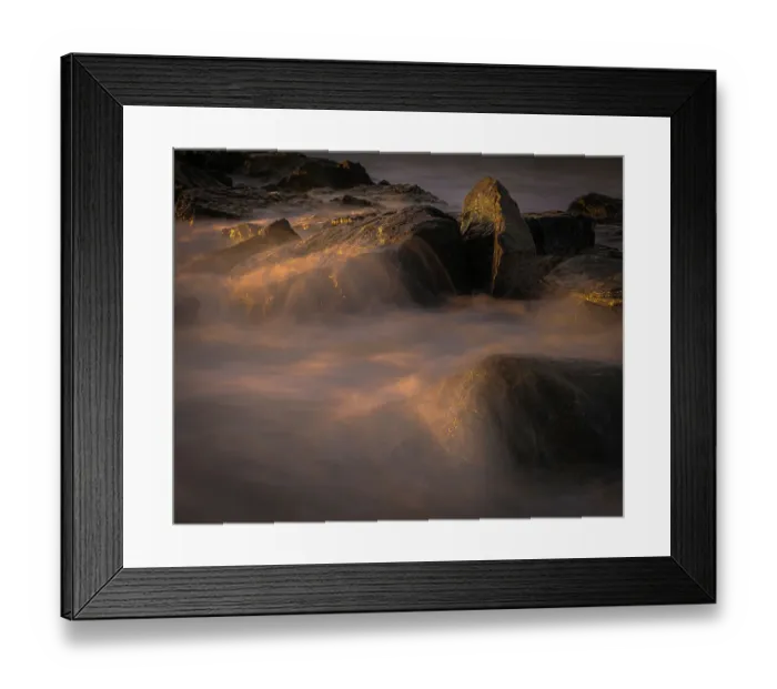 Framed Print : USA, New Jersey, Cape May National Seashore. Sunrise on ocean shore