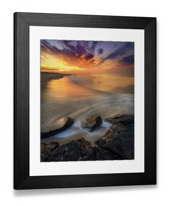 Framed Print : USA, New Jersey, Cape May National Seashore. Sunrise on shoreline Framed Print : USA, New Jersey, Cape May National Seashore. Sunrise on shoreline