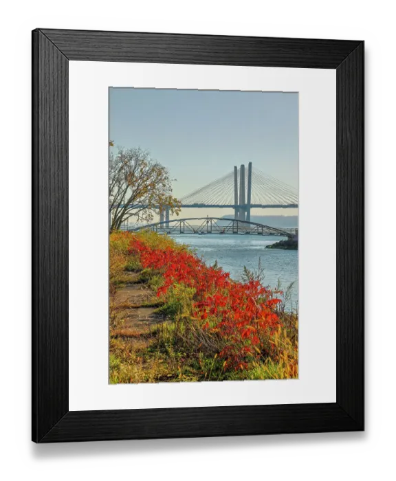 Framed Print : USA, New York, Tarrytown. Hudson River