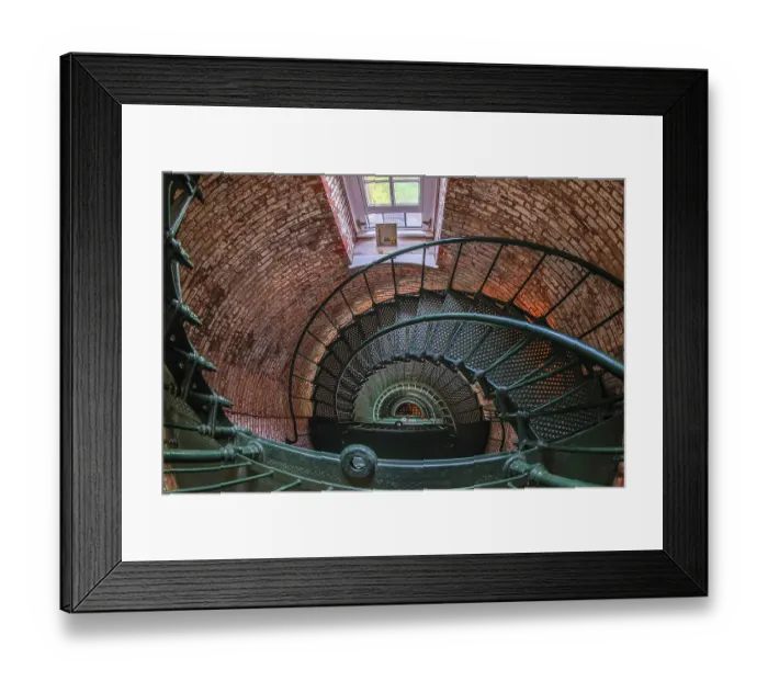 Framed Print : USA, North Carolina, Corolla. Spiral staircase inside the Currituck Lighthouse Framed Print : USA, North Carolina, Corolla. Spiral staircase inside the Currituck Lighthouse