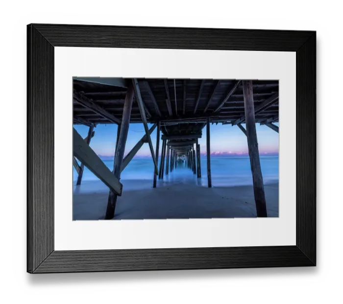 Framed Print : USA, North Carolina, Avon. Atlantic Ocean at Avon Fishing Pier Framed Print : USA, North Carolina, Avon. Atlantic Ocean at Avon Fishing Pier