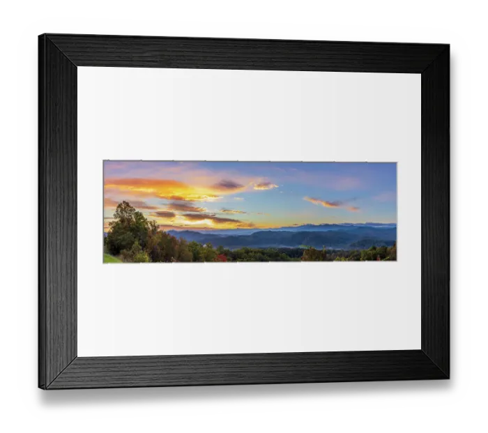 Framed Print : Sunrise on the Foothills Parkway, Great Smoky Mountains National Park, Tennessee