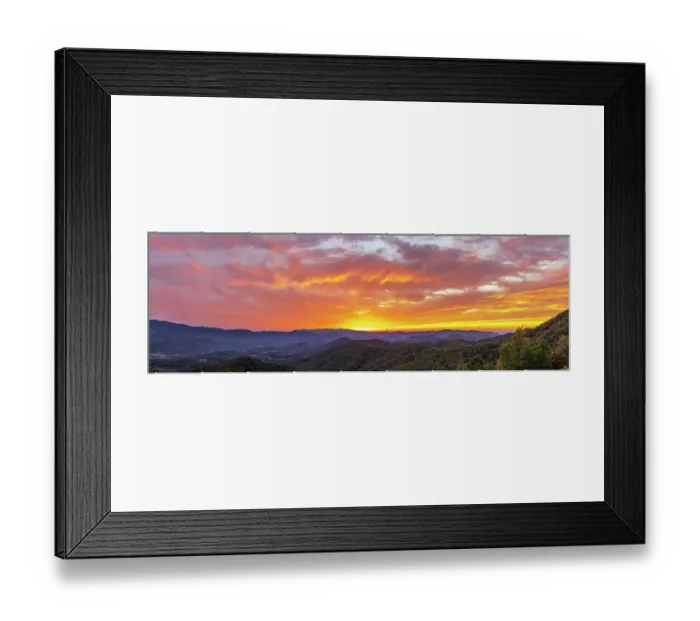 Framed Print : Sunset on the Foothills Parkway, Great Smoky Mountains National Park, Tennessee Framed Print : Sunset on the Foothills Parkway, Great Smoky Mountains National Park, Tennessee