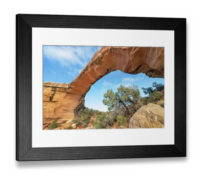 Framed Print : Owachomo Bridge, Natural Bridges National Monument, Utah