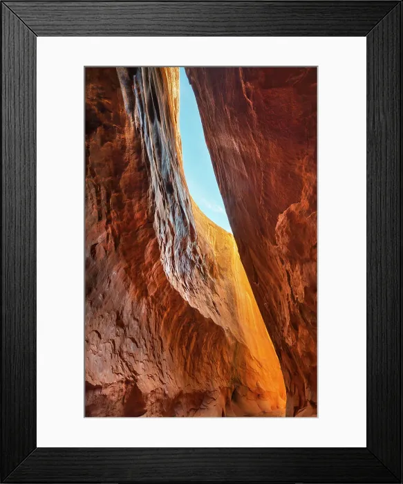 Framed Print : Leprechaun Canyon, one of a group of canyons called the Irish Canyons near Hanksville, Utah