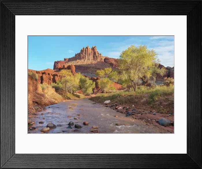 Framed Print : The Castle and Fremont River, Capitol Reef National Park, Utah Framed Print : The Castle and Fremont River, Capitol Reef National Park, Utah