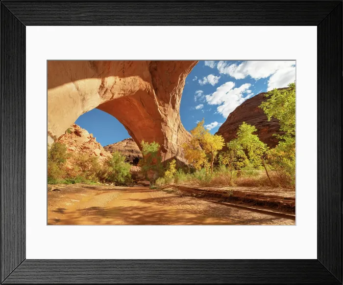 Framed Print : Jacob Hamblin Arch seen from beneath adjacent giant sandstone in Coyote Gulch, Glen Canyon National Recreation Area, Utah Framed Print : Jacob Hamblin Arch seen from beneath adjacent giant sandstone in Coyote Gulch, Glen Canyon National Recreation Area, Utah
