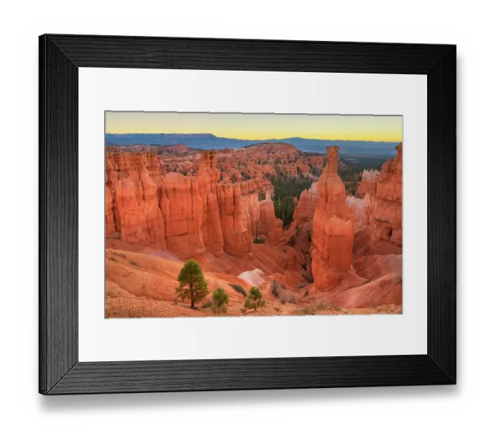 Framed Print : Thor's Hammer and colorful hoodoos seen from below the canyon rim at Sunrise Point, Bryce Canyon National Park, Utah Framed Print : Thor's Hammer and colorful hoodoos seen from below the canyon rim at Sunrise Point, Bryce Canyon National Park, Utah