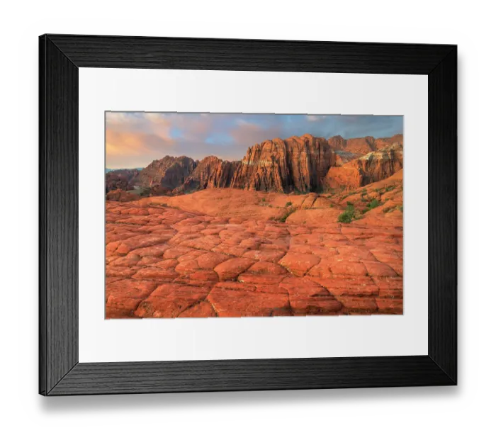 Framed Print : Petrified Dunes slickrock formations, Snow Canyon State Park, Utah Framed Print : Petrified Dunes slickrock formations, Snow Canyon State Park, Utah