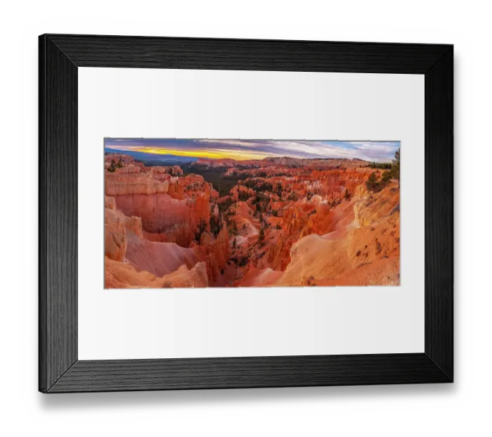 Framed Print : USA, Utah, Zion National Park. Panoramic of Fairyland Point in Zion Canyon at sunrise Framed Print : USA, Utah, Zion National Park. Panoramic of Fairyland Point in Zion Canyon at sunrise