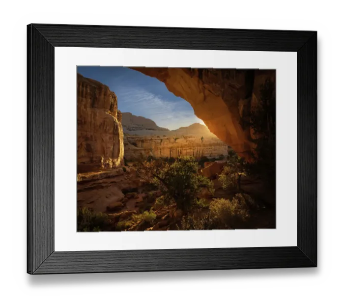 Framed Print : USA, Utah, Capital Reef National Park. Sunrise on rock formations Framed Print : USA, Utah, Capital Reef National Park. Sunrise on rock formations