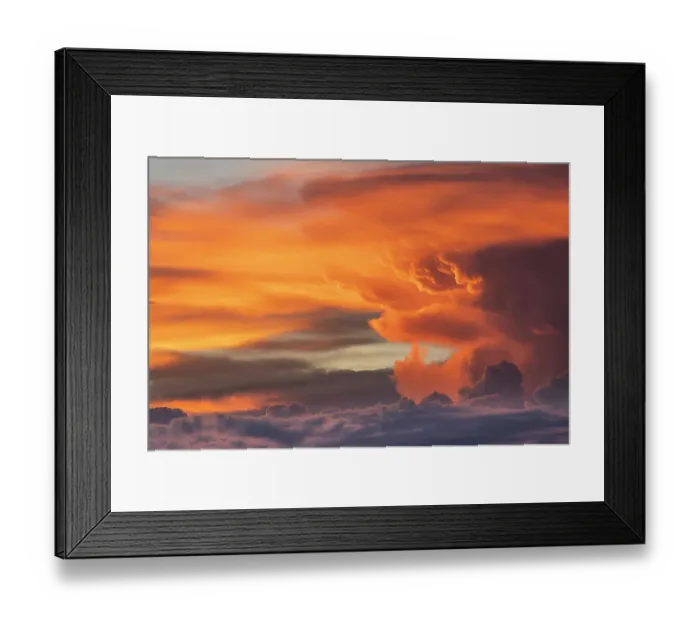 Framed Print : USA, Utah. Sunset lights up thunderhead cloud Framed Print : USA, Utah. Sunset lights up thunderhead cloud