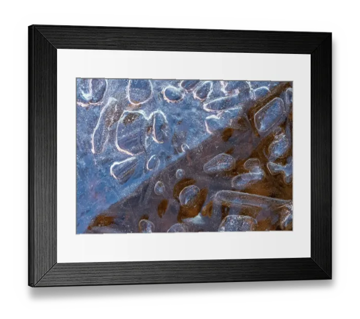 Framed Print : USA, Utah. Ice formations Arches National Park