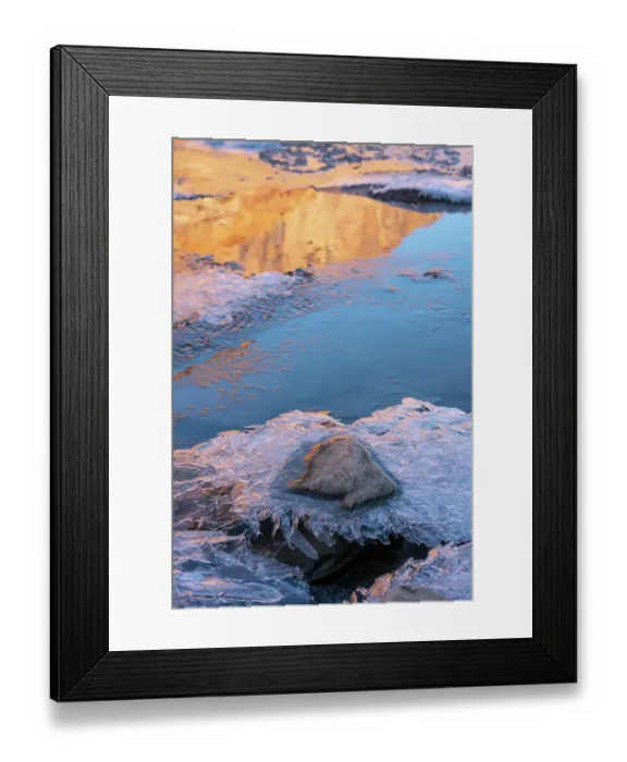 Framed Print : USA, Utah. Ice formations Arches National Park Framed Print : USA, Utah. Ice formations Arches National Park