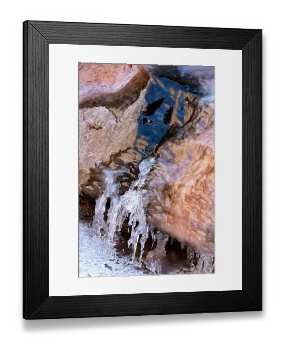 Framed Print : USA, Utah. Ice formations Arches National Park