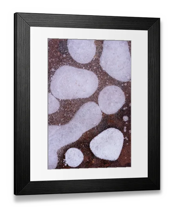 Framed Print : USA, Utah. Ice bubble formations Arches National Park Framed Print : USA, Utah. Ice bubble formations Arches National Park