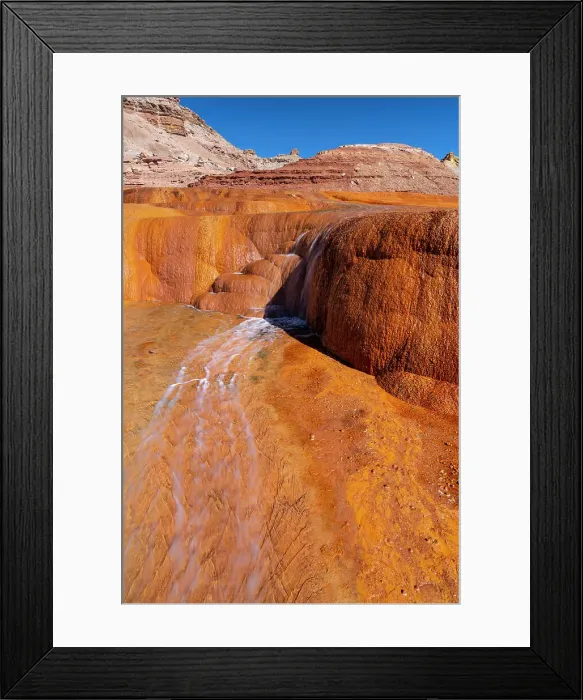Framed Print : USA, Utah. Crystal Geyser, a cold water geyser, travertine geological formation, near Green River Framed Print : USA, Utah. Crystal Geyser, a cold water geyser, travertine geological formation, near Green River