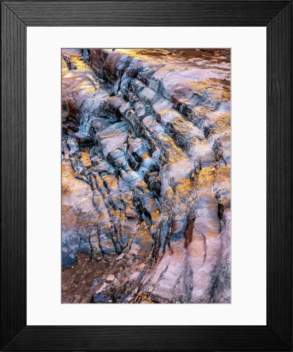 Framed Print : USA, Utah. Ice formations Arches National Park