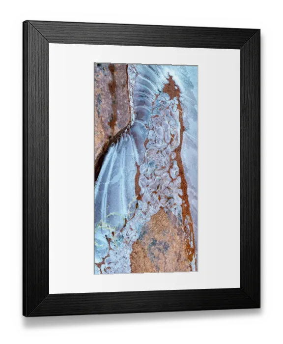 Framed Print : USA, Utah. Ice formations Arches National Park